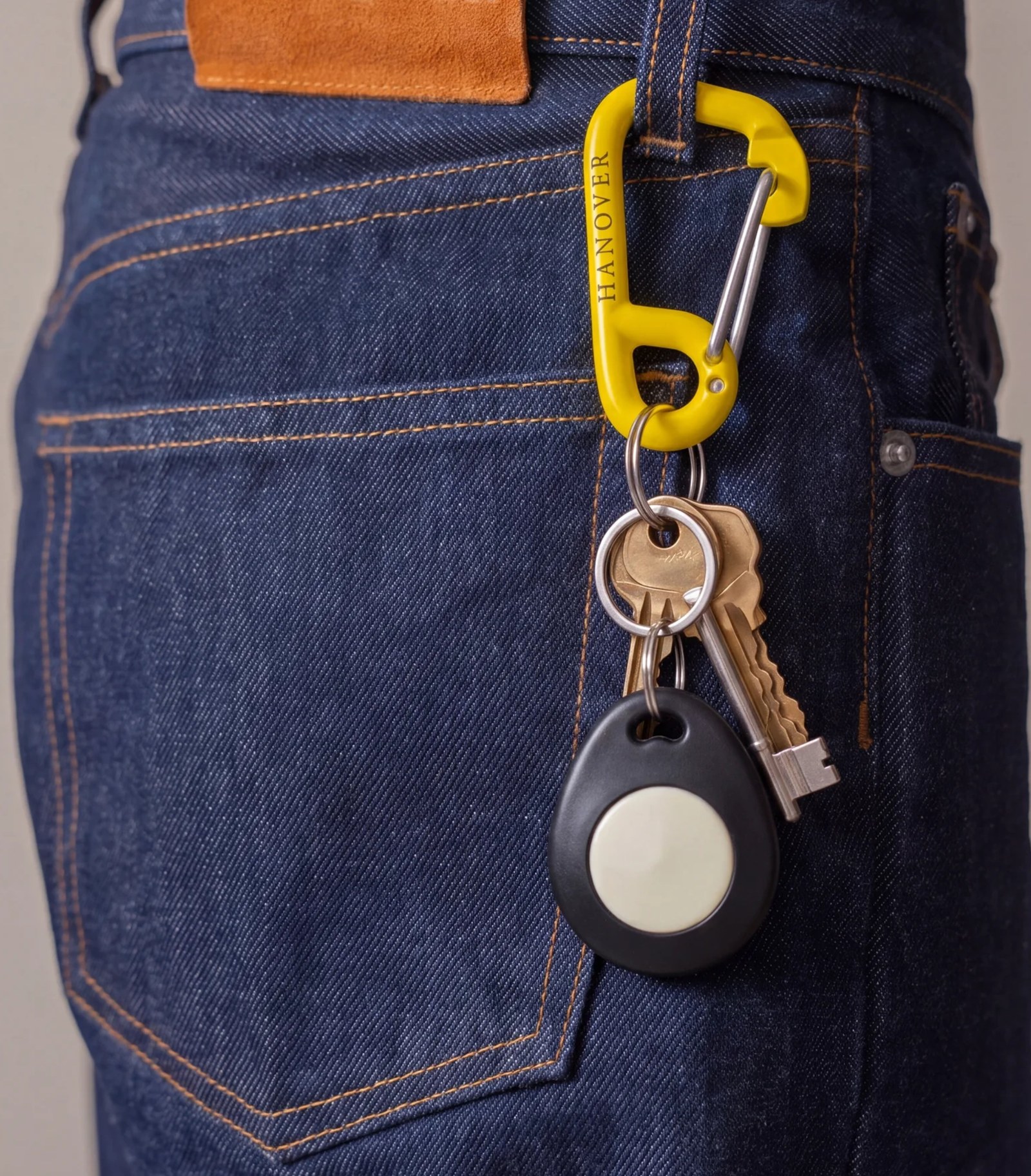 Amba tag carried on a keychain